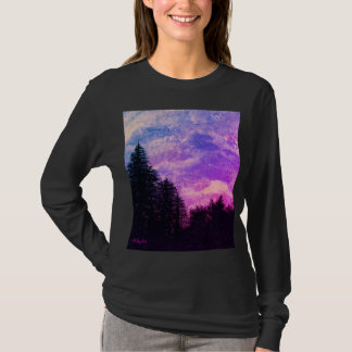 T-shirt Shirt "Ouro Sunset Pines", por All Joy Art