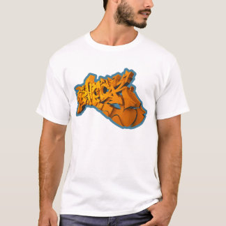 T-shirt SHOCKEAS 3D (3D-Graffiti em alpargata)