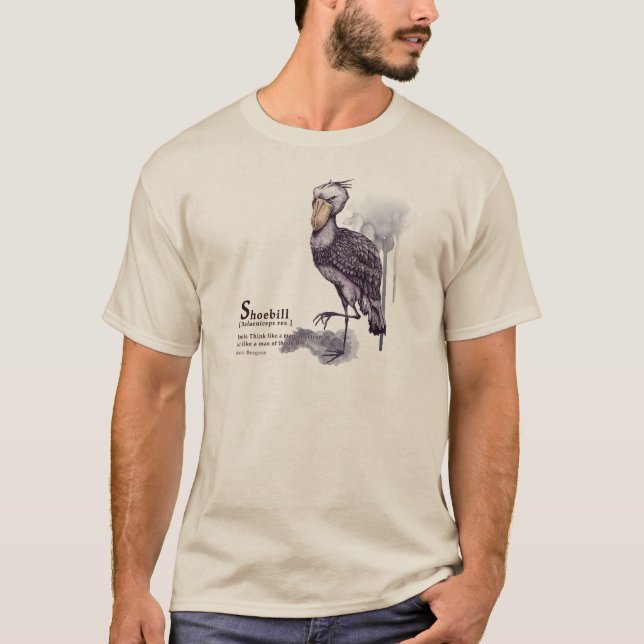 T-shirt shoebill - plum (Frente)