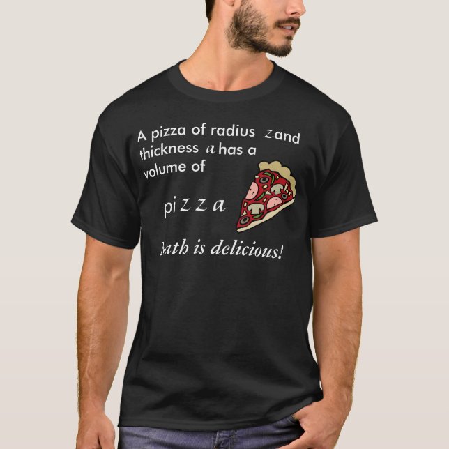 T-shirt Shorts - a fórmula para a pizza deliciosa (Frente)