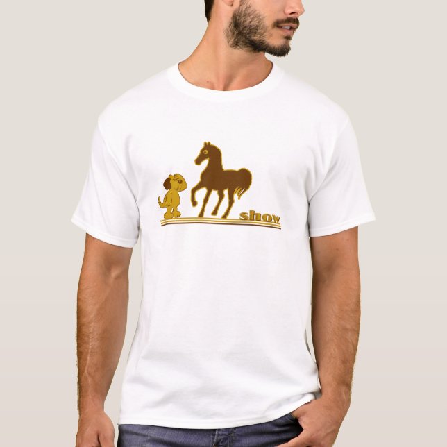 T-shirt show de cães e pôneis (Frente)