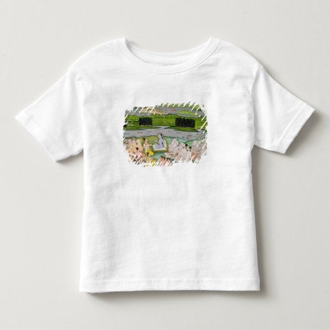 T-shirt Shri Sukdevji pregando a um concurso de Sadhus, (Frente)