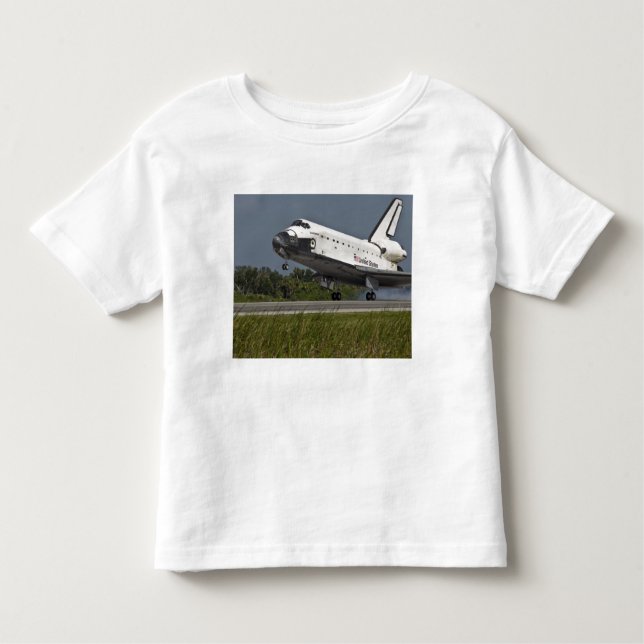 T-shirt Shuttle Endeavor pousando o Centro Espacial Kenned (Frente)
