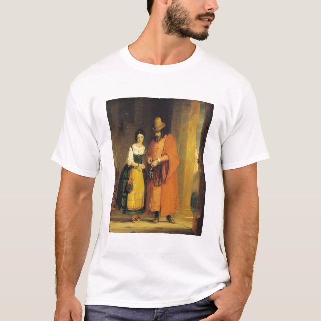 T-shirt Shylock e Jessica "do comerciante de Veneza", (Frente)