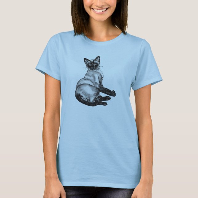 T-shirt Siamese Cat (Frente)