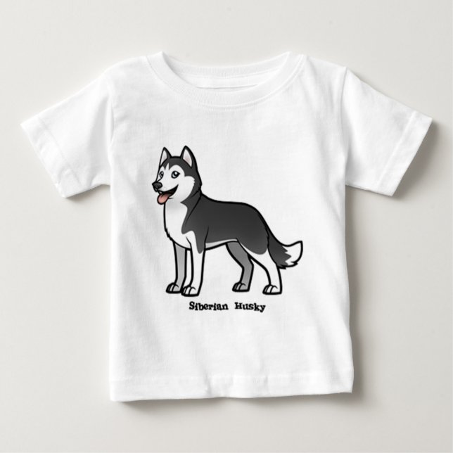 T-shirt Siberian Husky (Frente)