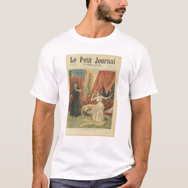 T-shirt Sibyl Sanderson e Monsieur Jean da senhorita (Frente)