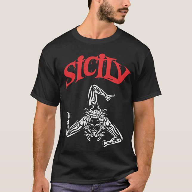 T-shirt Sicília Trinacria (Frente)
