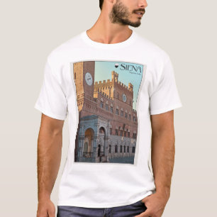 T-shirt Siena - manhã de Palazzo Pubblico