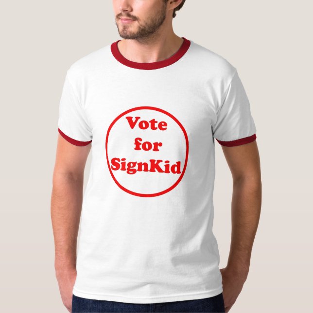 T-shirt signkkid do voto 4 (Frente)