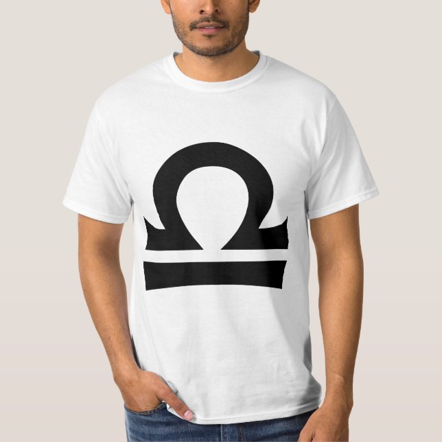 T-shirt Signo Zodíaco Libra (Frente)