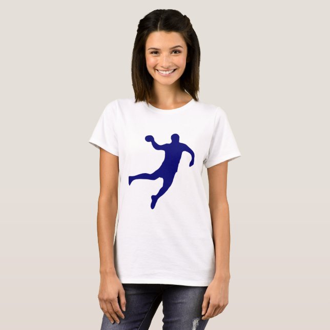 T-shirt Silhouette de Andebol (Frente Completa)