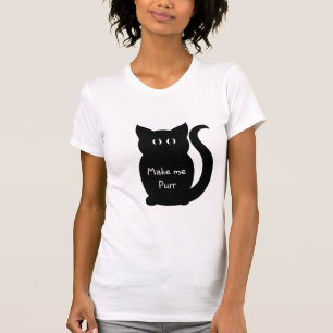 T-shirt Silhouette de gato preto
