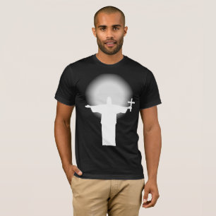 T-shirt Silhouette with a cross