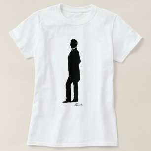 T-shirt Silhueta de Abraham Lincoln