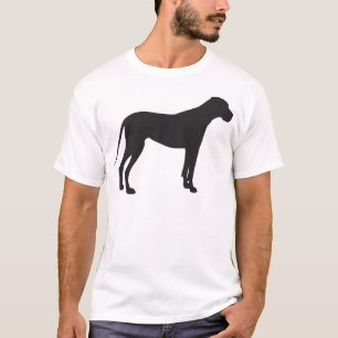 T-shirt Silhueta de great dane