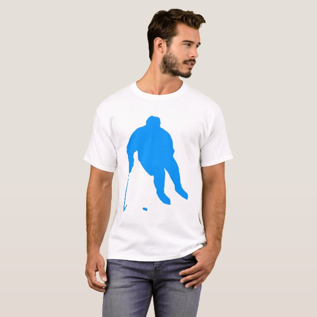 T-shirt Silhueta de Hóquei (Frente Completa)