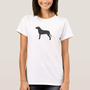 T-shirt Silhueta de Pit Bull