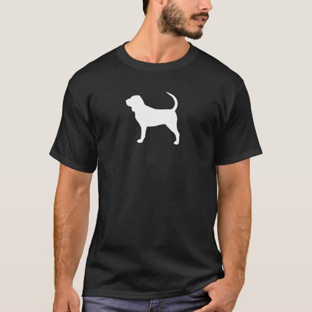T-shirt Silhueta do Bloodhound (Frente)