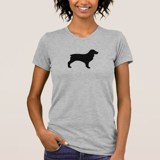 T-shirt Silhueta do Boykin Spaniel (Frente)