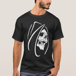 T-shirt Silhueta do Ceifeiro Gótico Arte da Morte