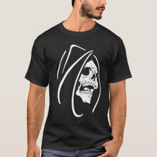 T-shirt Silhueta do Ceifeiro Gótico Arte da Morte