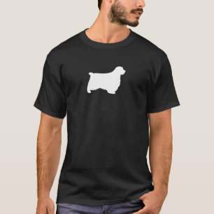 T-shirt Silhueta do Clumber Spaniel