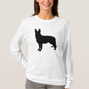 T-shirt Silhueta do german shepherd