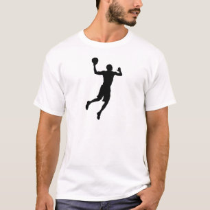 T-shirt Silhueta do jogador de basquetebol do pop art