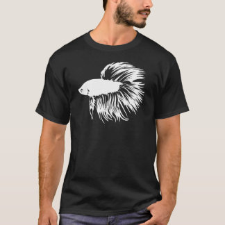 T-shirt Silhueta dos peixes de Betta