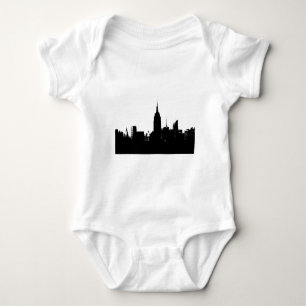 T-shirt Silhueta Preto Branco Nova York