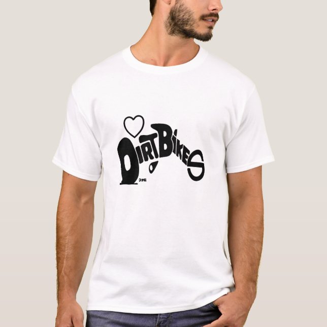 T-SHIRT SILHUETAS DE DIRTBIKES (Frente)