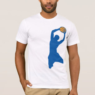 T-shirt silhuetas do basquetebol
