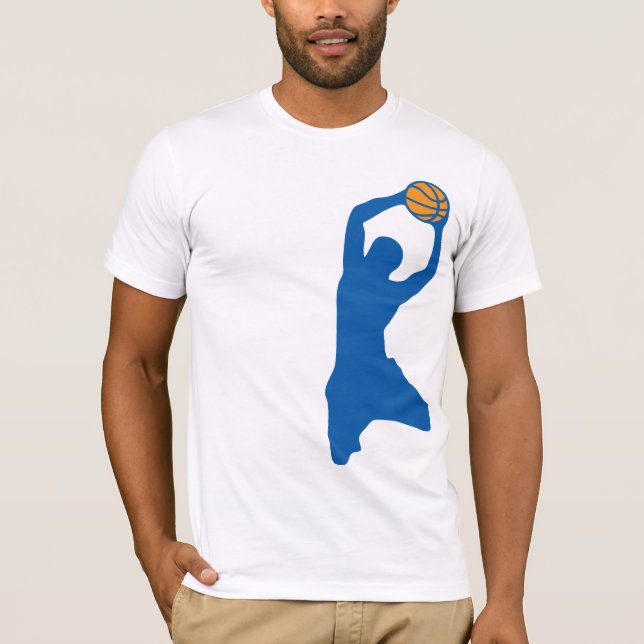 T-shirt silhuetas do basquetebol (Frente)