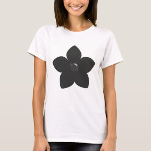 T-Shirt Silver Metallic Flower