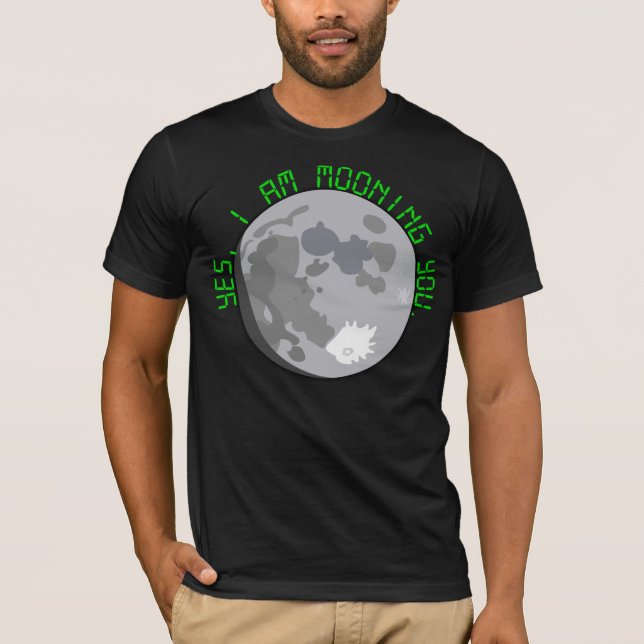 T-shirt Sim, eu mooning o (Frente)
