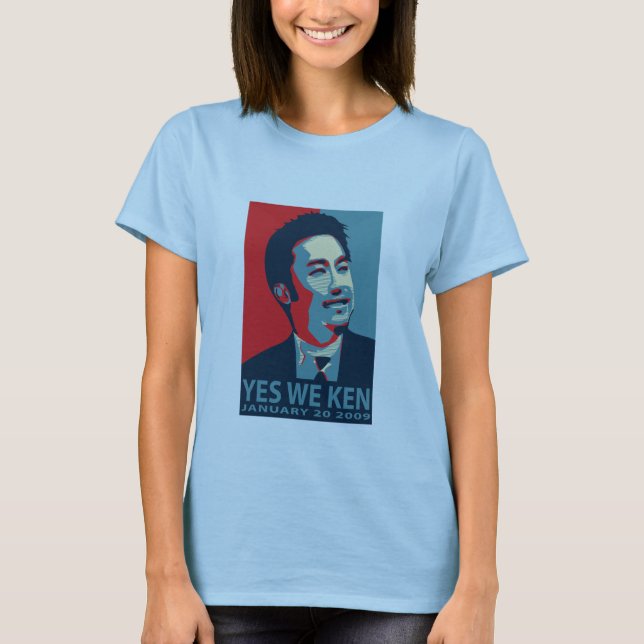 T-shirt Sim nós Ken (Obama) - o bebê T da mulher - (Frente)