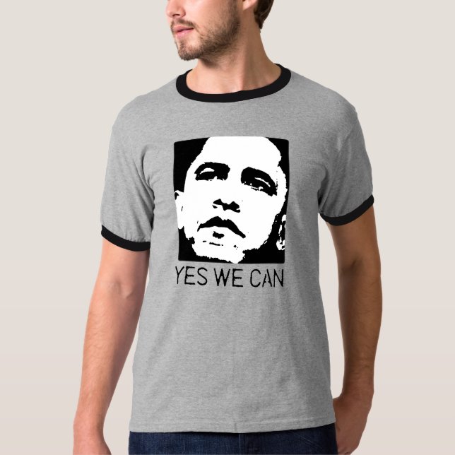 T-shirt Sim nós podemos Obama 2008 (Frente)