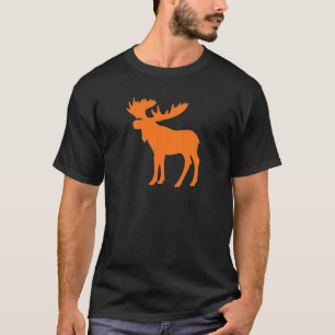 T-shirt Símbolo alaranjado simples dos alces