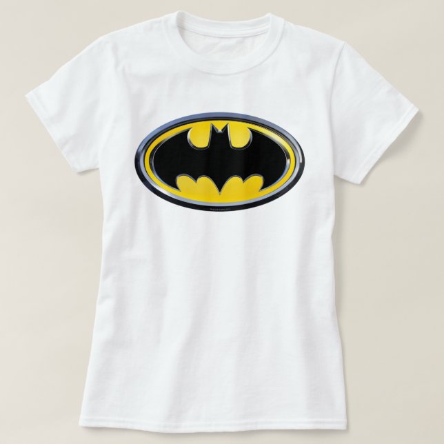 T-shirt Símbolo Batman | Logotipo clássico (Frente do Design)
