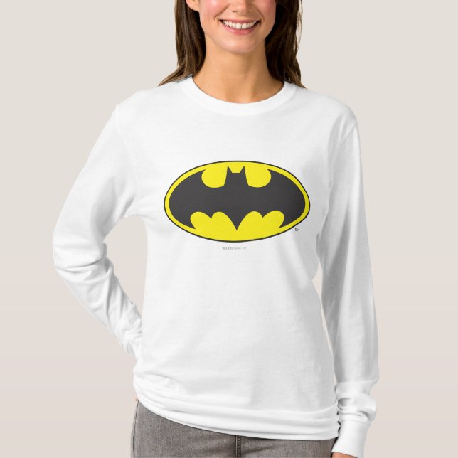 T-shirt Símbolo Batman | Logotipo Oval Bat (Frente)