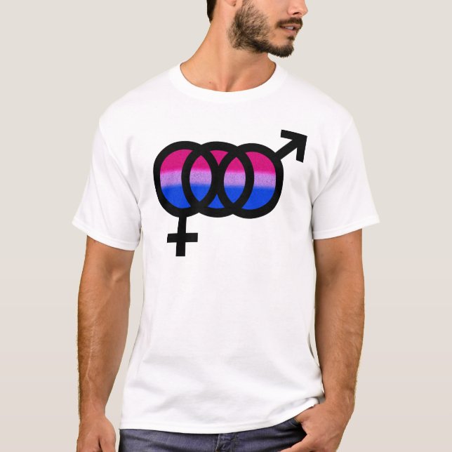 T-shirt Símbolo bissexual (Frente)