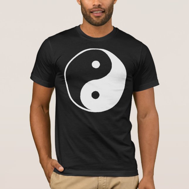 T-shirt Símbolo chinês clássico Ying Yang (Frente)