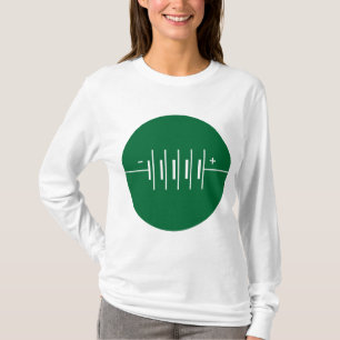 T-shirt Símbolo circundado das baterias
