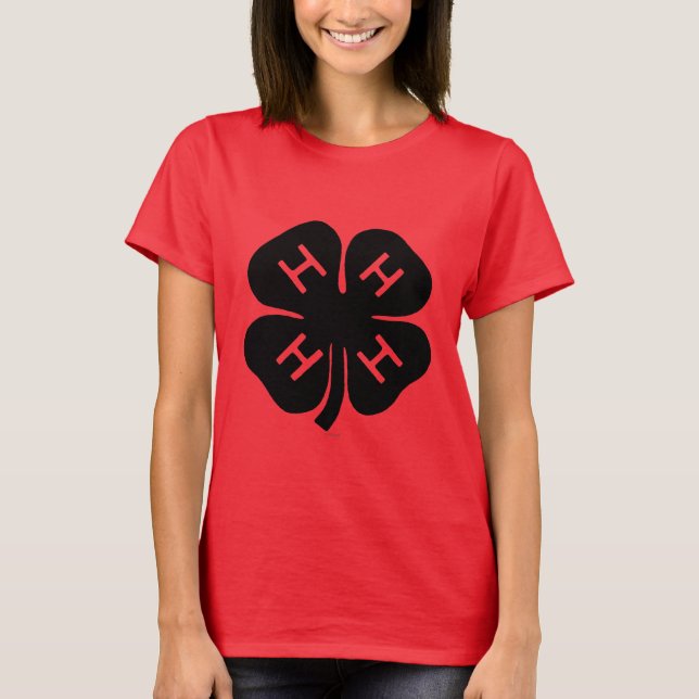 T-shirt Símbolo: Clube 4-H (Frente)