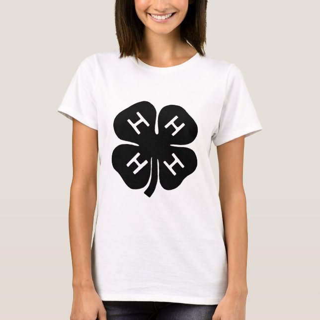 T-shirt Símbolo: clube 4-H (Frente)