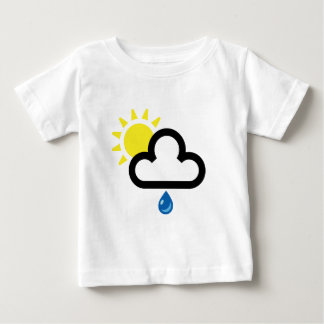T-shirt Símbolo da chuva de Sun da nuvem