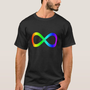 T-shirt Símbolo da infinidade do arco-íris