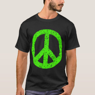 T-shirt Símbolo da Paz Rabiscado - Chartreuse