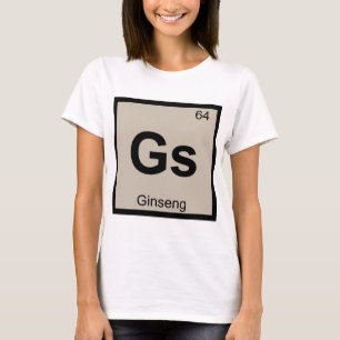 T-shirt Símbolo da Tabela Periódica de Química do Gs - Gin